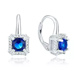 OLIVIE Stříbrné náušnice BLUE 4855