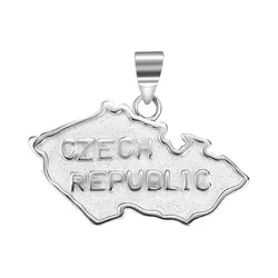 OLIVIE Stříbrný přívěsek MAPA ČR 6000