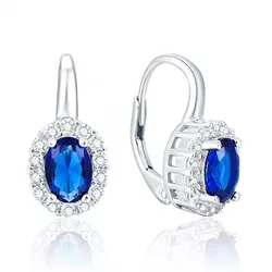OLIVIE Stříbrné visací náušnice BLUE 2705