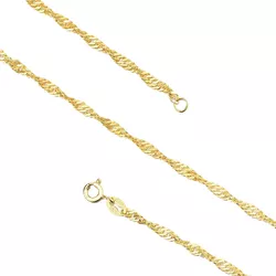 Stříbrný řetízek 40 cm SINGAPORE GOLD 7642