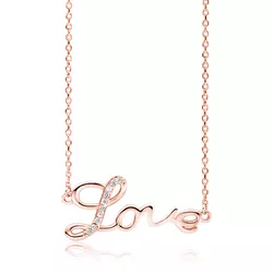 OLIVIE Stříbrný náhrdelník LOVE ROSE 4935