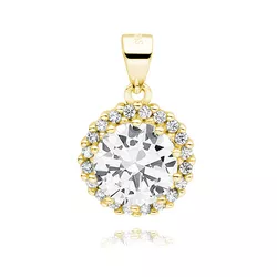 OLIVIE Stříbrný přívěsek ZIRKON GOLD 5300