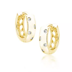 OLIVIE Stříbrné kroužky GOLD 4528