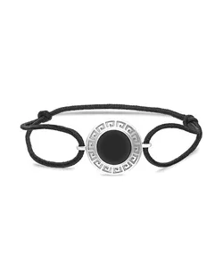 OLIVIE Provázkový náramek BLACK ONYX 7220