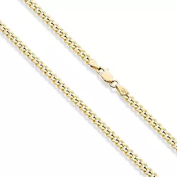 Kubánský stříbrný řetízek 60cm GOLD 8482