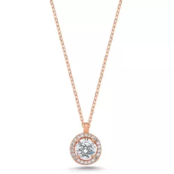 Stříbrný náhrdelník ZIRKON ROSE 7689