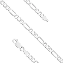 OLIVIE Stříbrný 21cm náramek FIGARO 7162