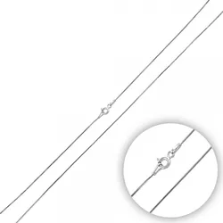 OLIVIE Stříbrný rhodiovaný 45 cm řetízek 3479