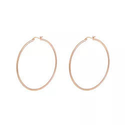 OLIVIE Stříbrné 4cm KRUHY ROSE 7073