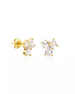 OLIVIE Stříbrné náušnice GLORIA GOLD 7231