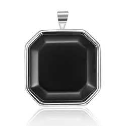 OLIVIE Stříbrný přívěsek BLACK ONYX 6011
