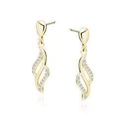 OLIVIE Stříbrné náušnice MAGIC GOLD 4107