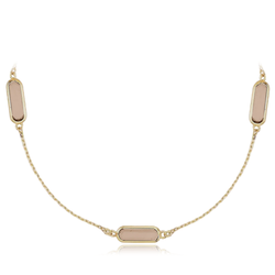 Zlatý náhrdelník s kameny Au 585/1000