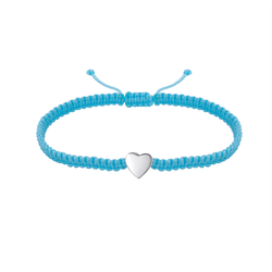 Provázkový náramek SRDCE 9681