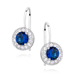 OLIVIE Dětské stříbrné náušnice BLUE 1625