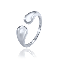 MINET Stříbrný prsten dvě kapky