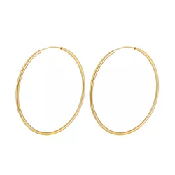 OLIVIE Stříbrné 5cm KRUHY GOLD 7090