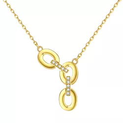 Stříbrný náhrdelník ŘETĚZ GOLD 7991