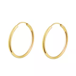 OLIVIE Stříbrné 3cm KRUHY GOLD 7084