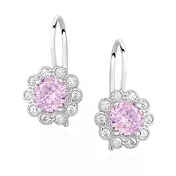 OLIVIE Dětské stříbrné náušnice PINK 4398