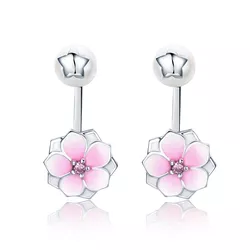 OLIVIE Stříbrné náušnice SAKURA 2928