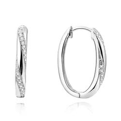OLIVIE 925 Stříbrné náušnice AMBER 4326