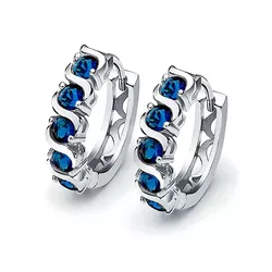 OLIVIE Stříbrné náušnice BLUE 1,3 cm; 0957