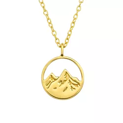 Stříbrný náhrdelník SILVER MOUNTAIN GOLD 7665