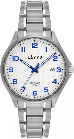 Titanové hodinky se safírovým sklem LAVVU LWM0150 TITANIUM LILLEHAMMER White