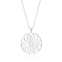 OLIVIE Stříbrný náhrdelník MANDALA 7038