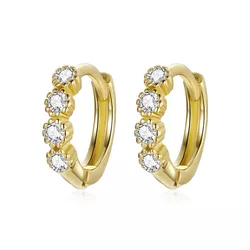 OLIVIE Stříbrné kroužky GOLD 5276