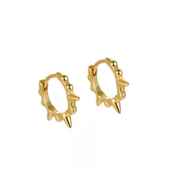 Stříbrné náušnice HROTY GOLD  8497