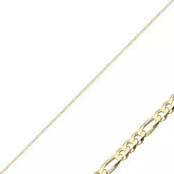 Stříbrný řetízek 45cm FIGARO GOLD 8569