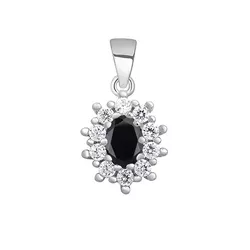 OLIVIE Stříbrný přívěsek BLACK 3967