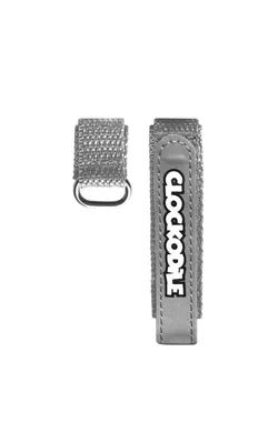 Reflexní šedý řemínek na suchý zip k dětským hodinkám CLOCKODILE CSX0022