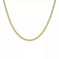 Stříbrný tenisový choker GOLD 9361