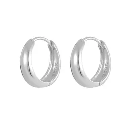 Stříbrné 12,5mm náušnice GOLD 9030