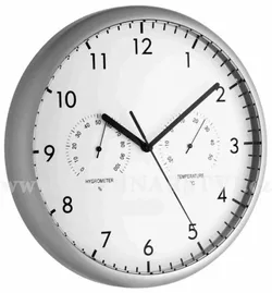 Nástěnné hodiny s teploměrem a vlhkoměrem TFA 98.1072