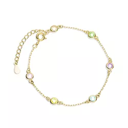 OLIVIE Stříbrný náramek GOLD 5474