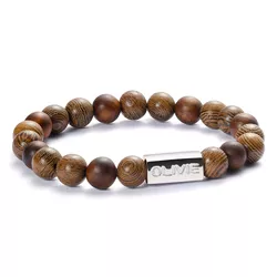 OLIVIE Korálkový náramek WOOD 6067