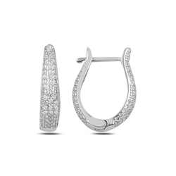 OLIVIE Luxusní stříbrné náušnice se zirkony 3100