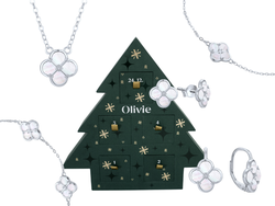 Adventní šperkový kalendář s bílou perletí TALIS 9883