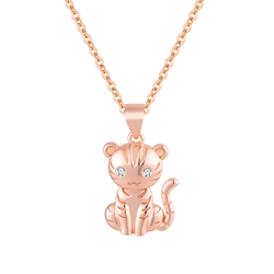 Stříbrný náhrdelník TYGR ROSE 9698