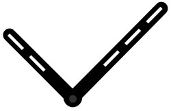 Hodinový strojek řízený signálem s tichým chodem včetně ručiček HRC201