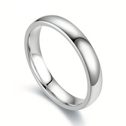 Snubní prsten z chirurgické oceli hladký