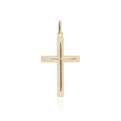 Přívěsek ze žlutého zlata KŘÍŽEK