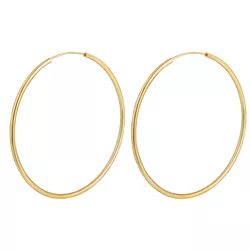 OLIVIE Stříbrné 6cm KRUHY GOLD 7093