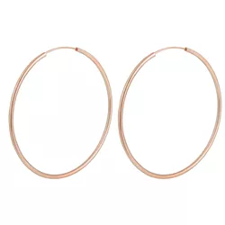 OLIVIE Stříbrné 6cm KRUHY ROSE 7094