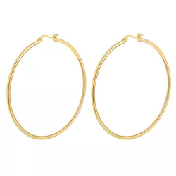 OLIVIE Stříbrné 6cm KRUHY GOLD 7078