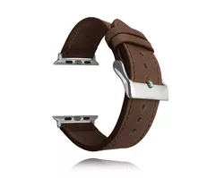 Tmavě hnědý kožený řemínek LAVVU Top Grain pro APPLE WATCH 42-44 mm LSXACS2